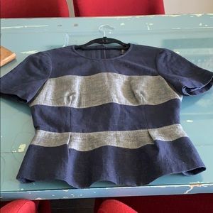 BCBG peplum short top - size small